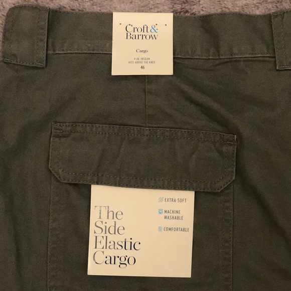 Croft & Barrow side elastic cargo short 46 NWT - Picture 4 of 9